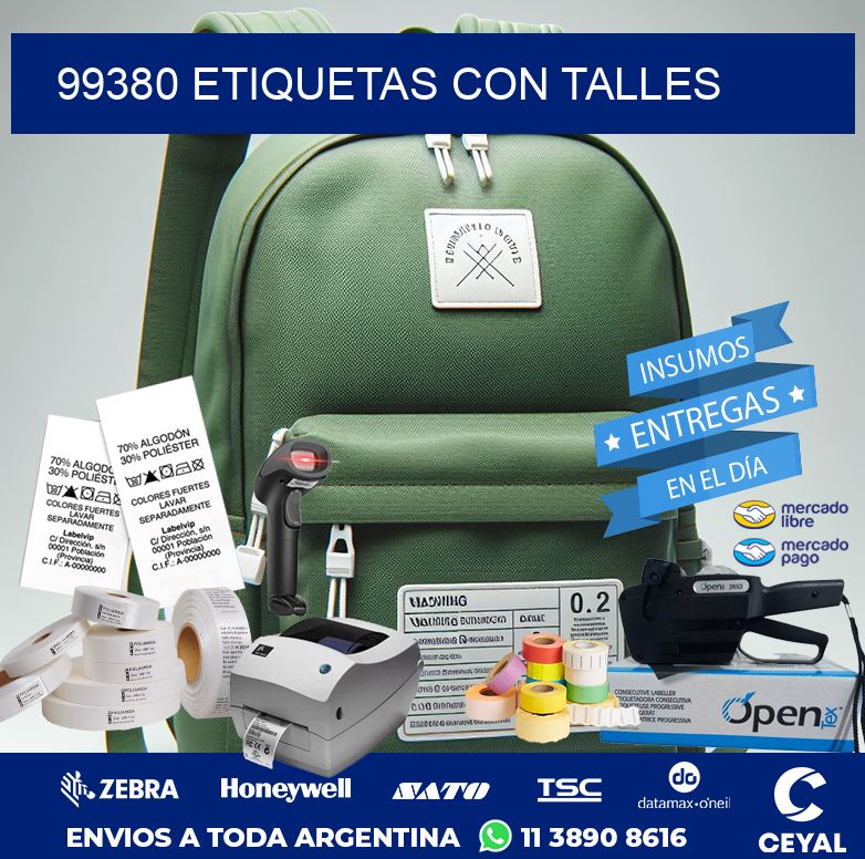 99380 ETIQUETAS CON TALLES