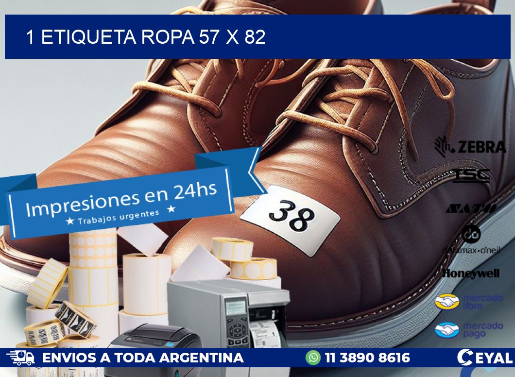1 ETIQUETA ROPA 57 x 82
