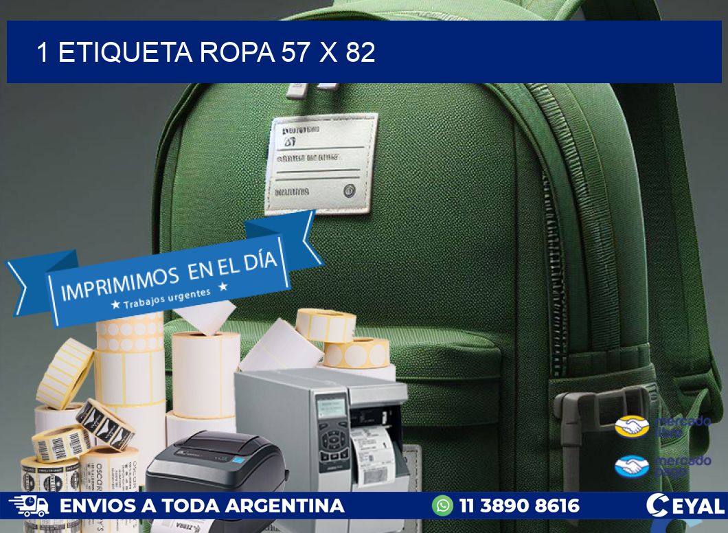 1 ETIQUETA ROPA 57 x 82