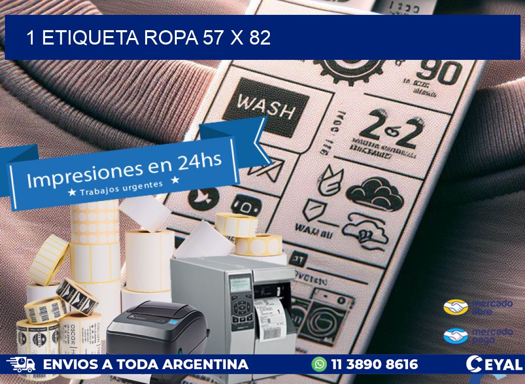1 ETIQUETA ROPA 57 x 82