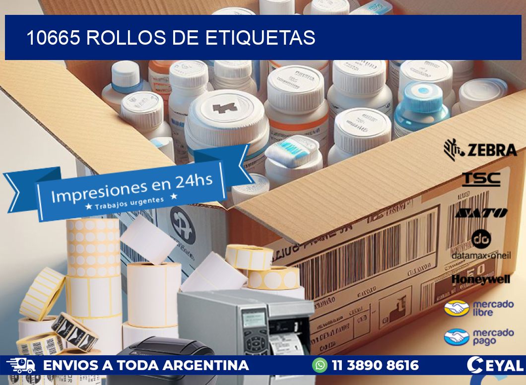 10665 ROLLOS DE ETIQUETAS