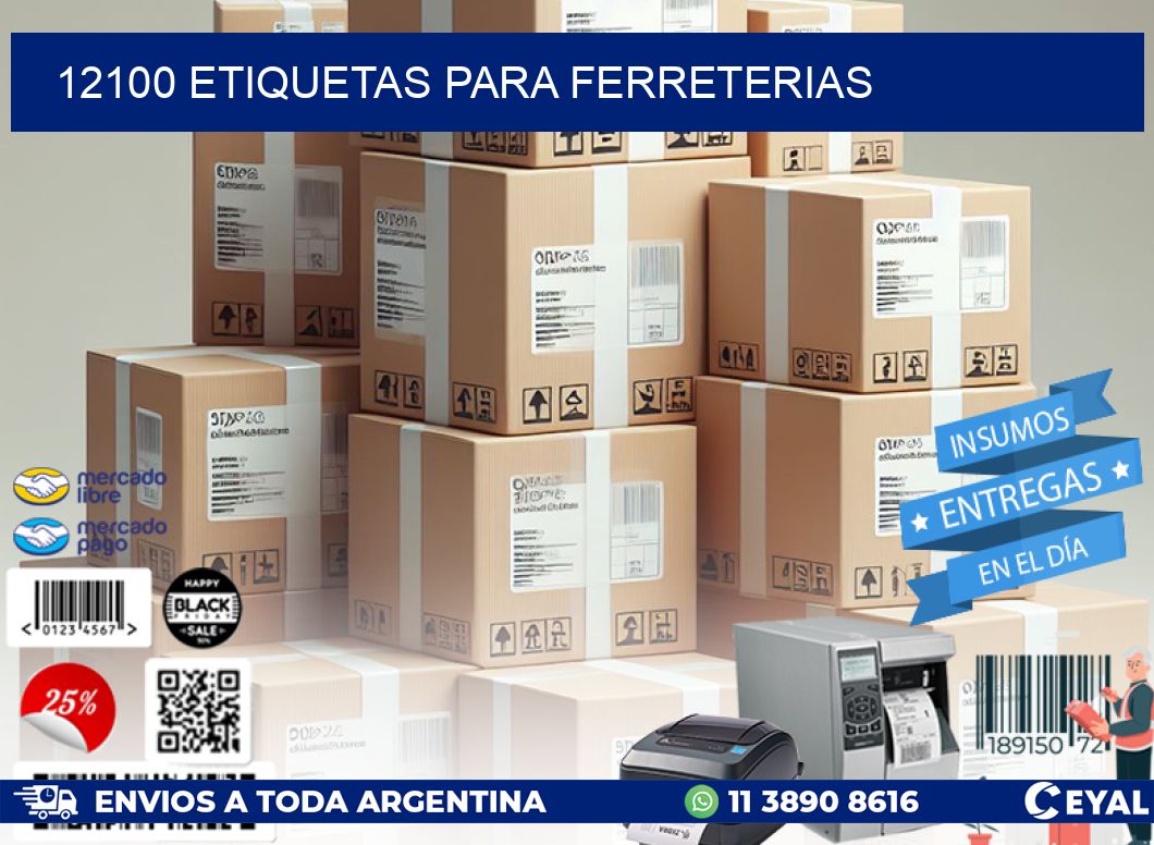 12100 ETIQUETAS PARA FERRETERIAS