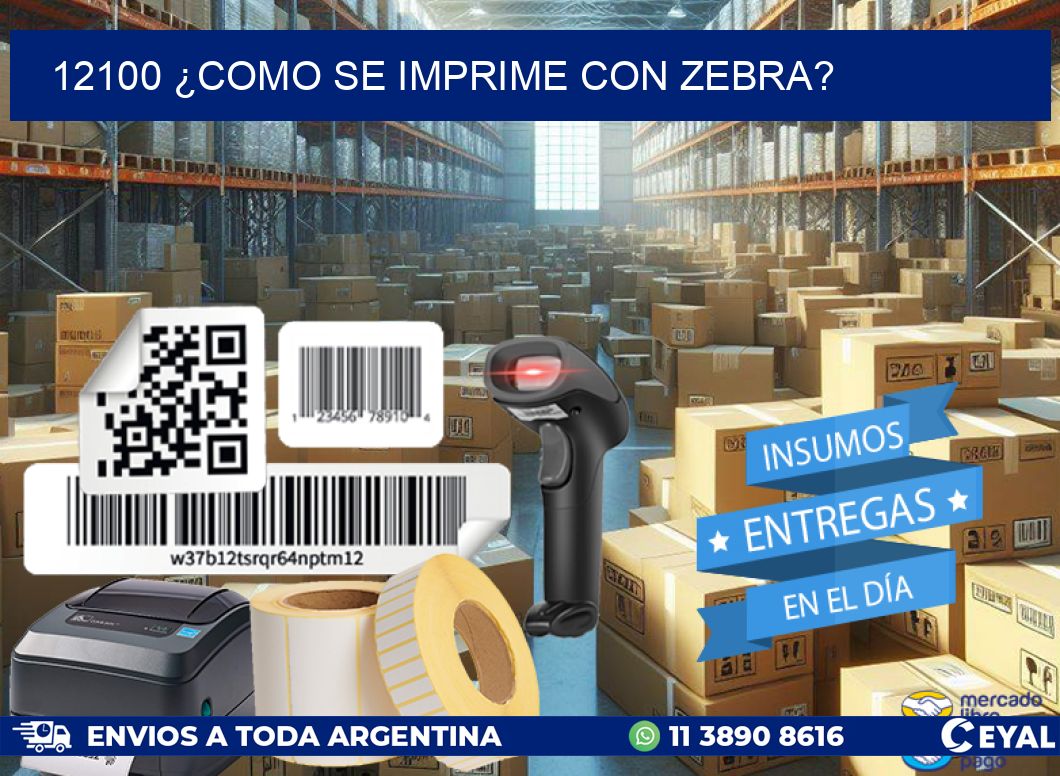 12100 ¿COMO SE IMPRIME CON ZEBRA?