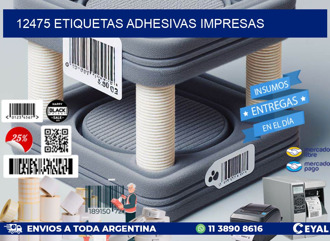 12475 ETIQUETAS ADHESIVAS IMPRESAS
