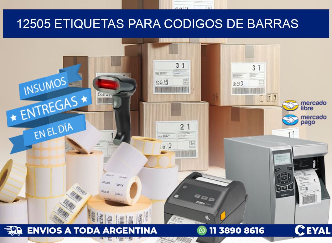 12505 ETIQUETAS PARA CODIGOS DE BARRAS