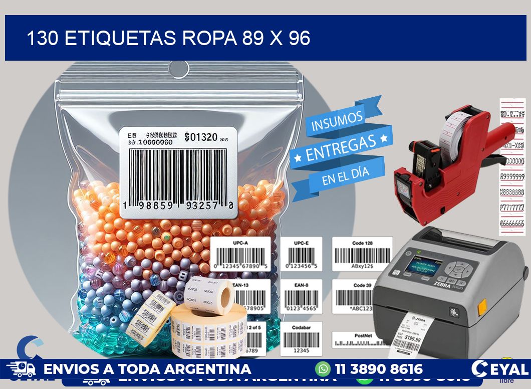 130 ETIQUETAS ROPA 89 x 96