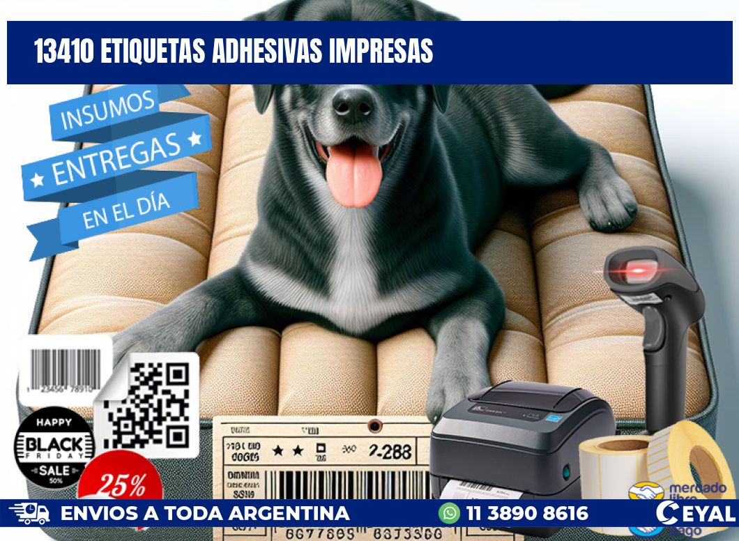 13410 ETIQUETAS ADHESIVAS IMPRESAS