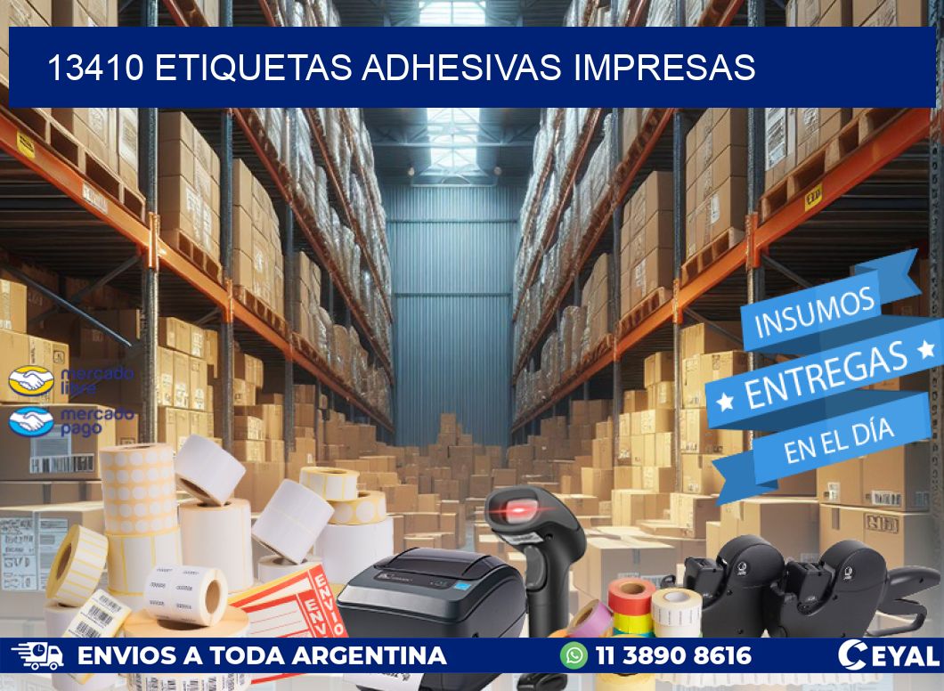 13410 ETIQUETAS ADHESIVAS IMPRESAS