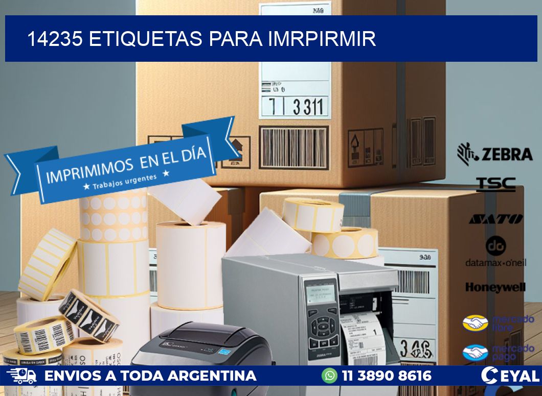 14235 ETIQUETAS PARA IMRPIRMIR