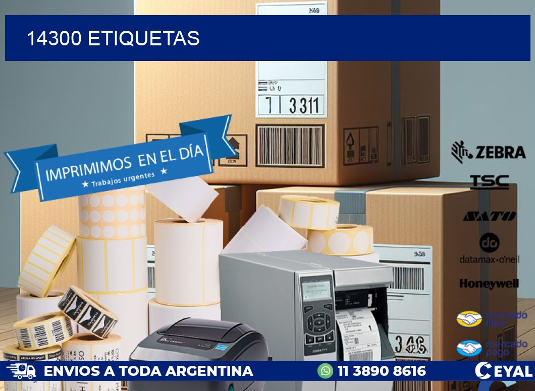 14300 ETIQUETAS