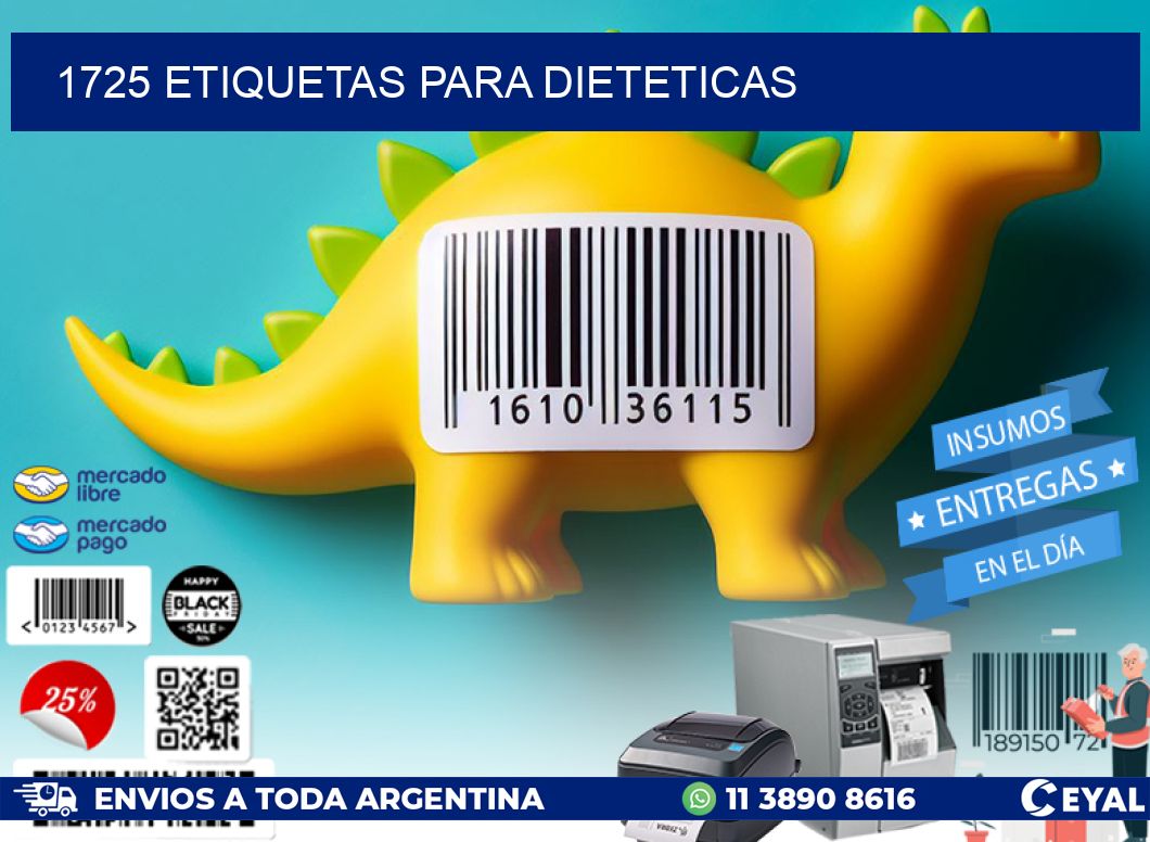 1725 ETIQUETAS PARA DIETETICAS