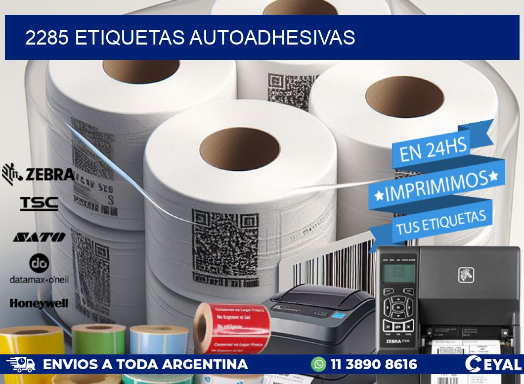 2285 ETIQUETAS AUTOADHESIVAS