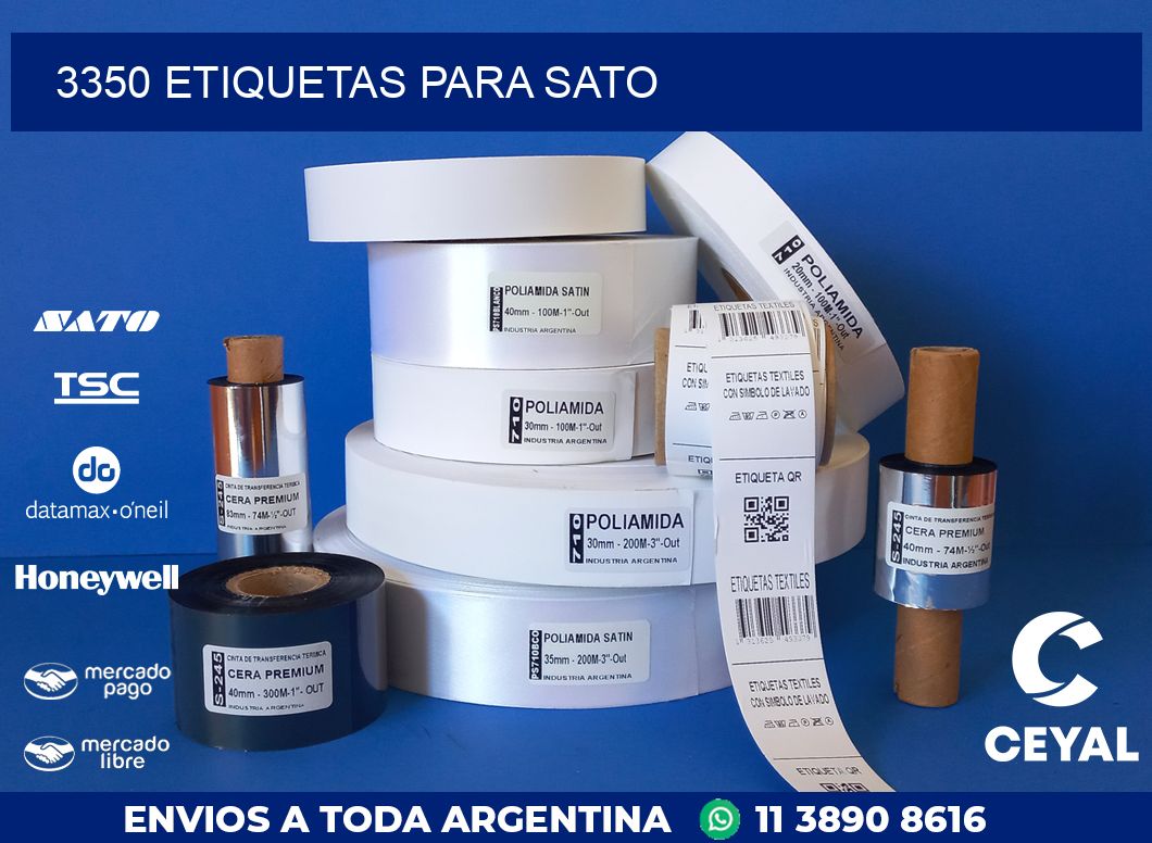3350 ETIQUETAS PARA SATO