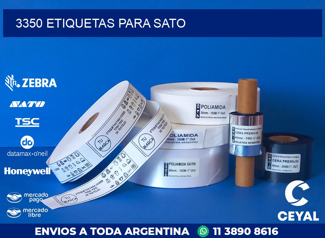 3350 ETIQUETAS PARA SATO