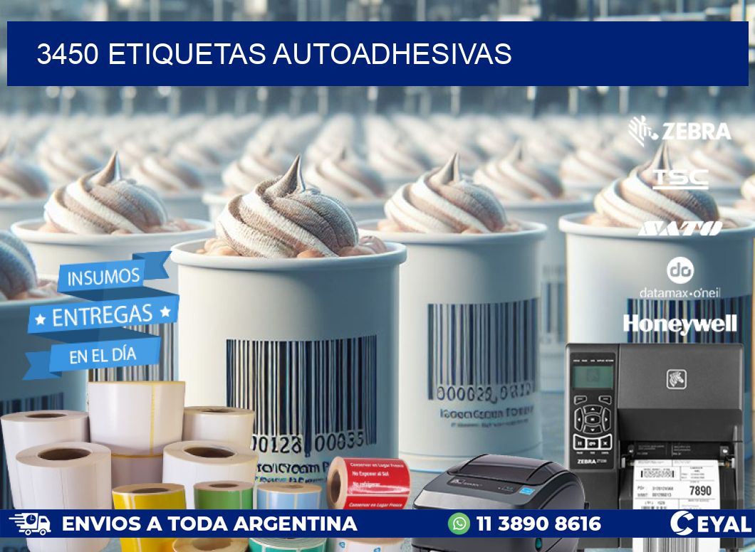 3450 ETIQUETAS AUTOADHESIVAS