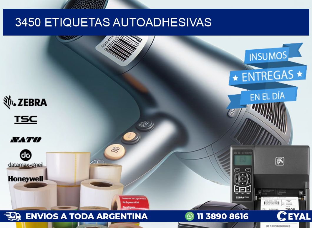 3450 ETIQUETAS AUTOADHESIVAS