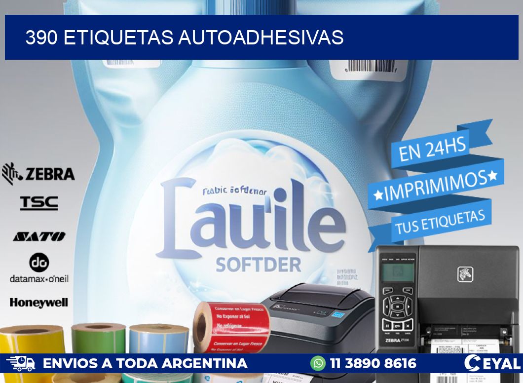 390 ETIQUETAS AUTOADHESIVAS