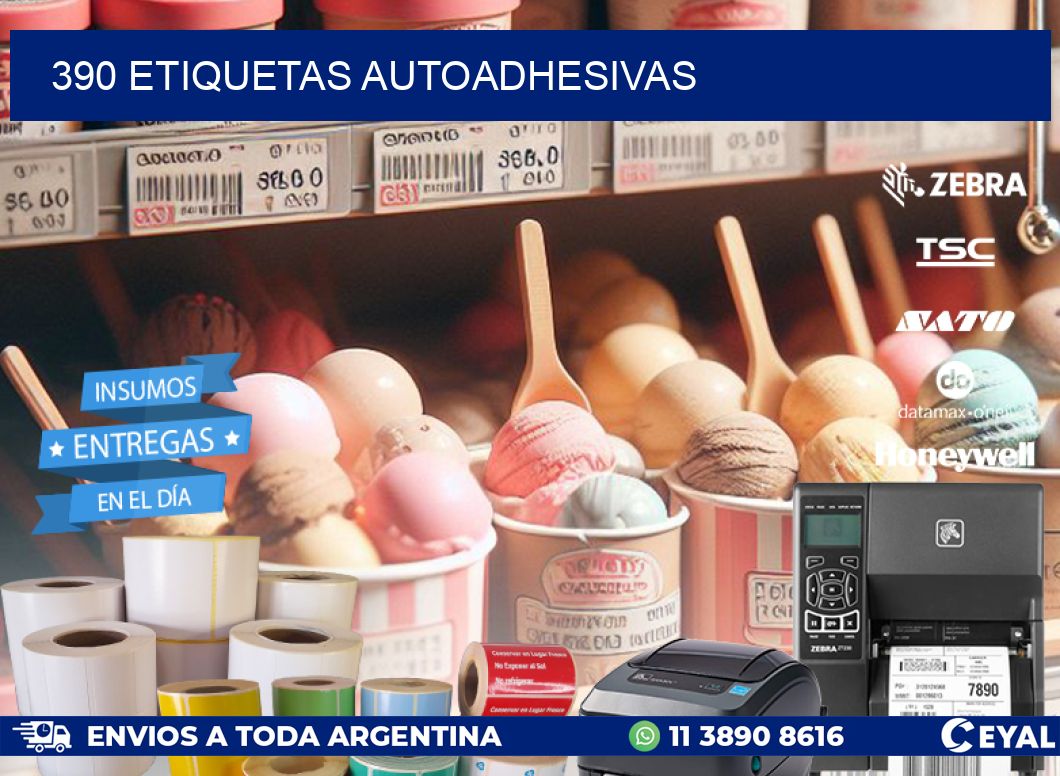 390 ETIQUETAS AUTOADHESIVAS