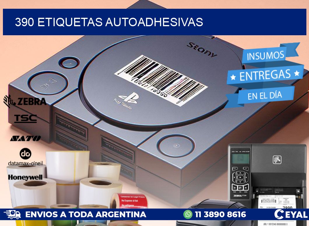 390 ETIQUETAS AUTOADHESIVAS
