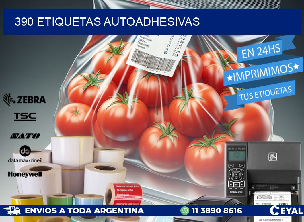 390 ETIQUETAS AUTOADHESIVAS