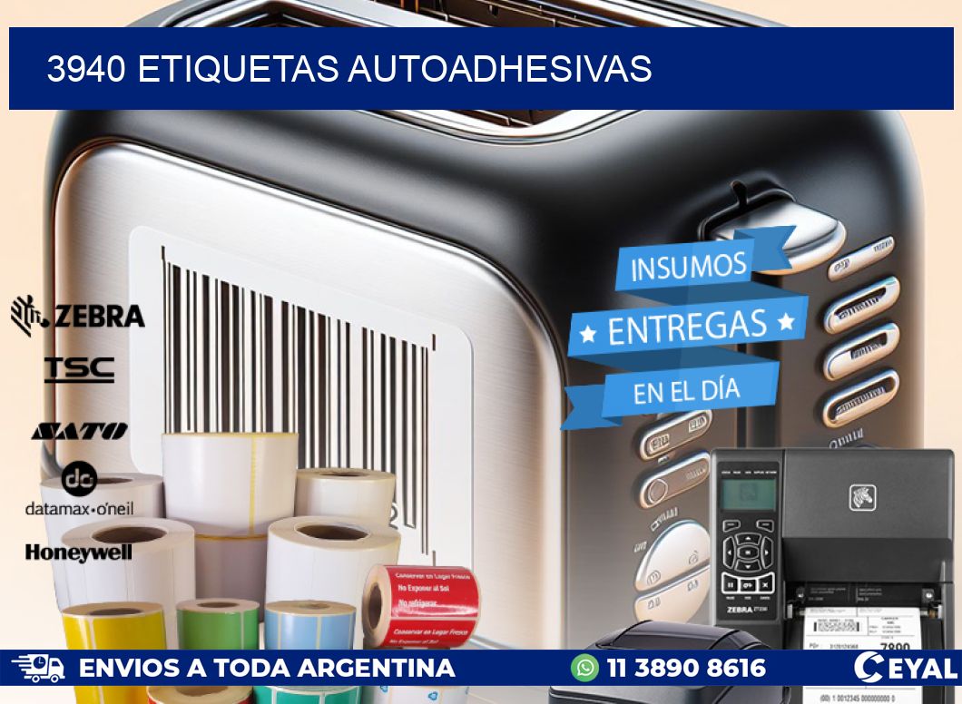 3940 ETIQUETAS AUTOADHESIVAS