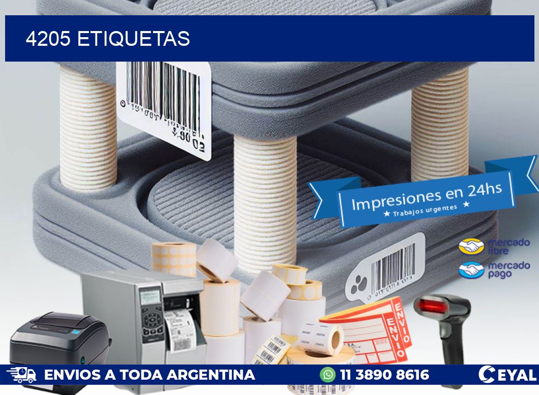 4205 ETIQUETAS
