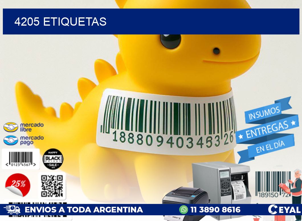 4205 ETIQUETAS