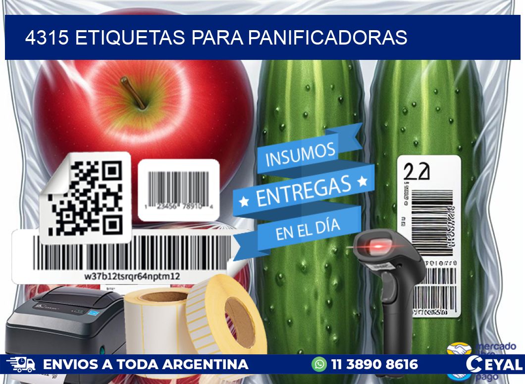 4315 ETIQUETAS PARA PANIFICADORAS