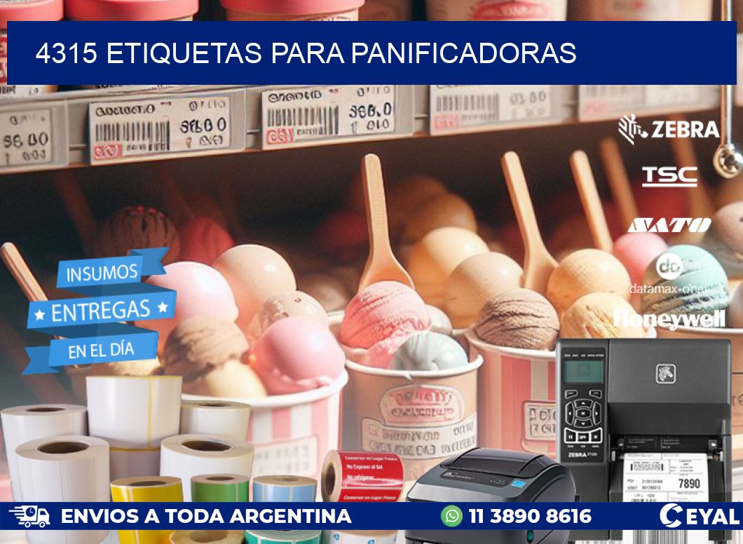 4315 ETIQUETAS PARA PANIFICADORAS
