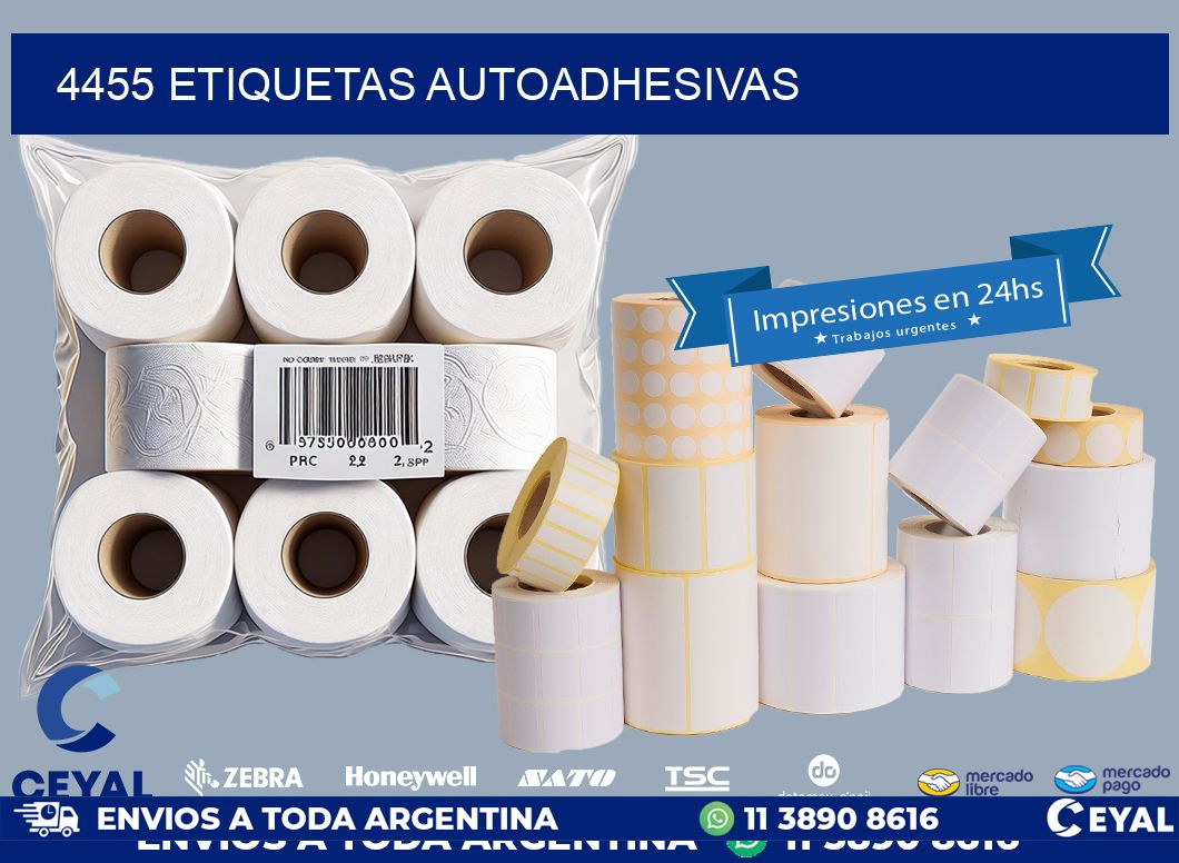 4455 ETIQUETAS AUTOADHESIVAS