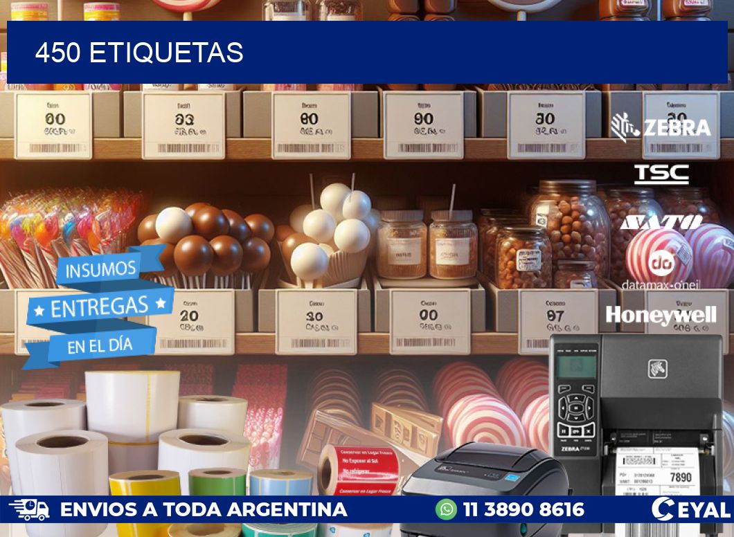 450 ETIQUETAS