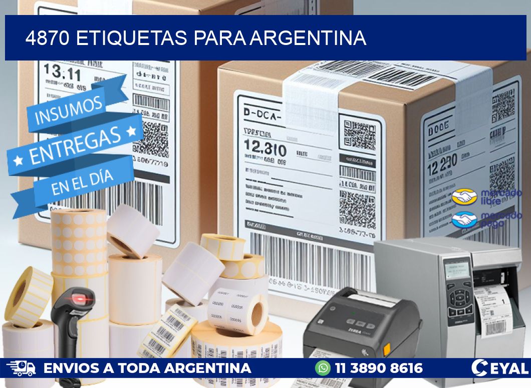 4870 ETIQUETAS PARA ARGENTINA
