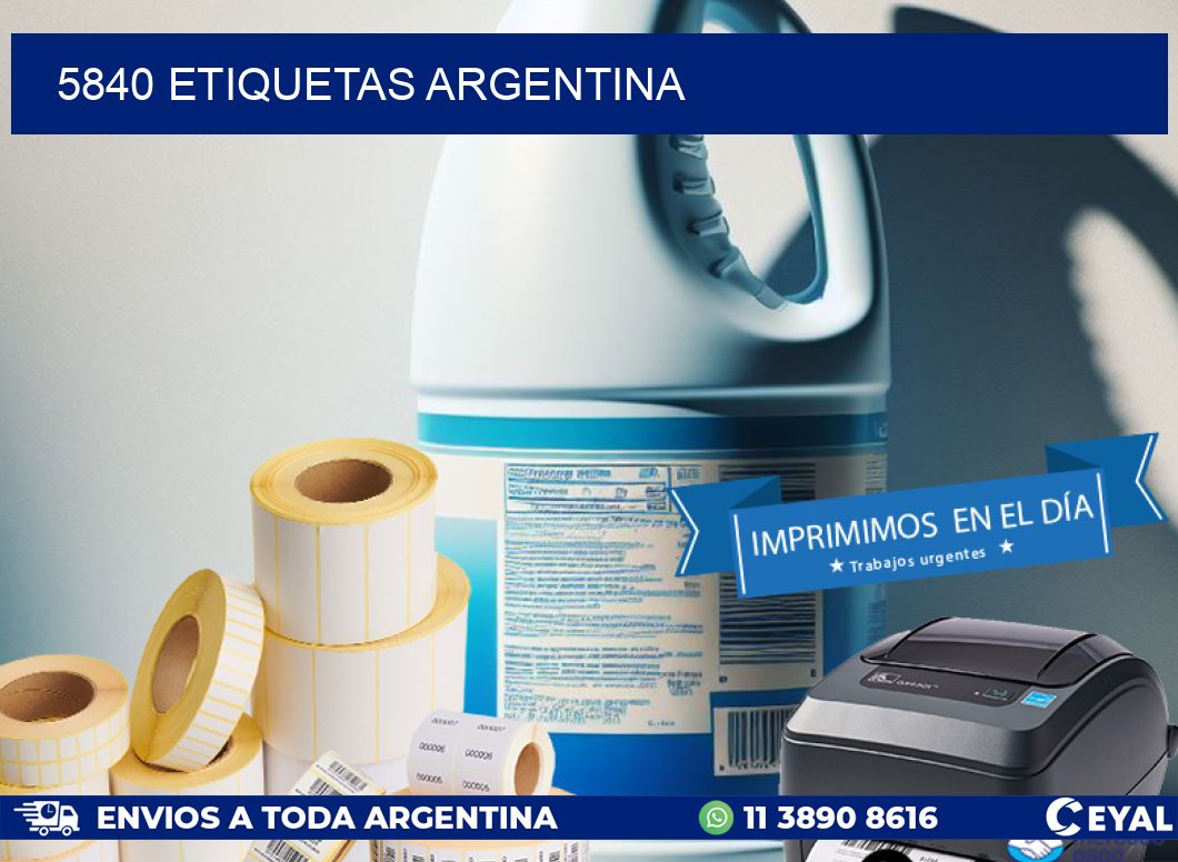 5840 ETIQUETAS ARGENTINA