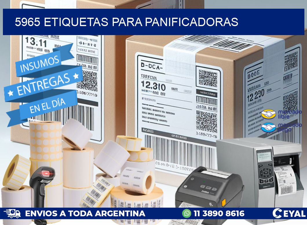 5965 ETIQUETAS PARA PANIFICADORAS