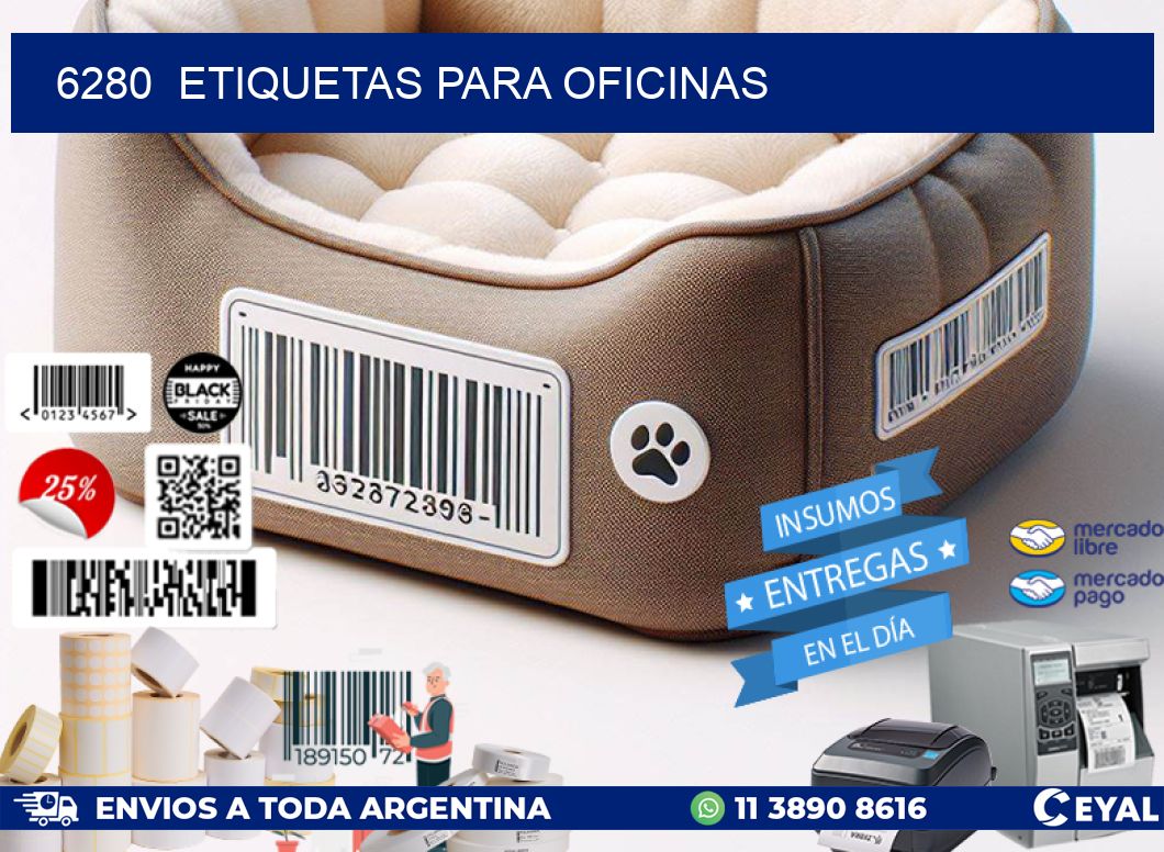 6280 ETIQUETAS PARA OFICINAS