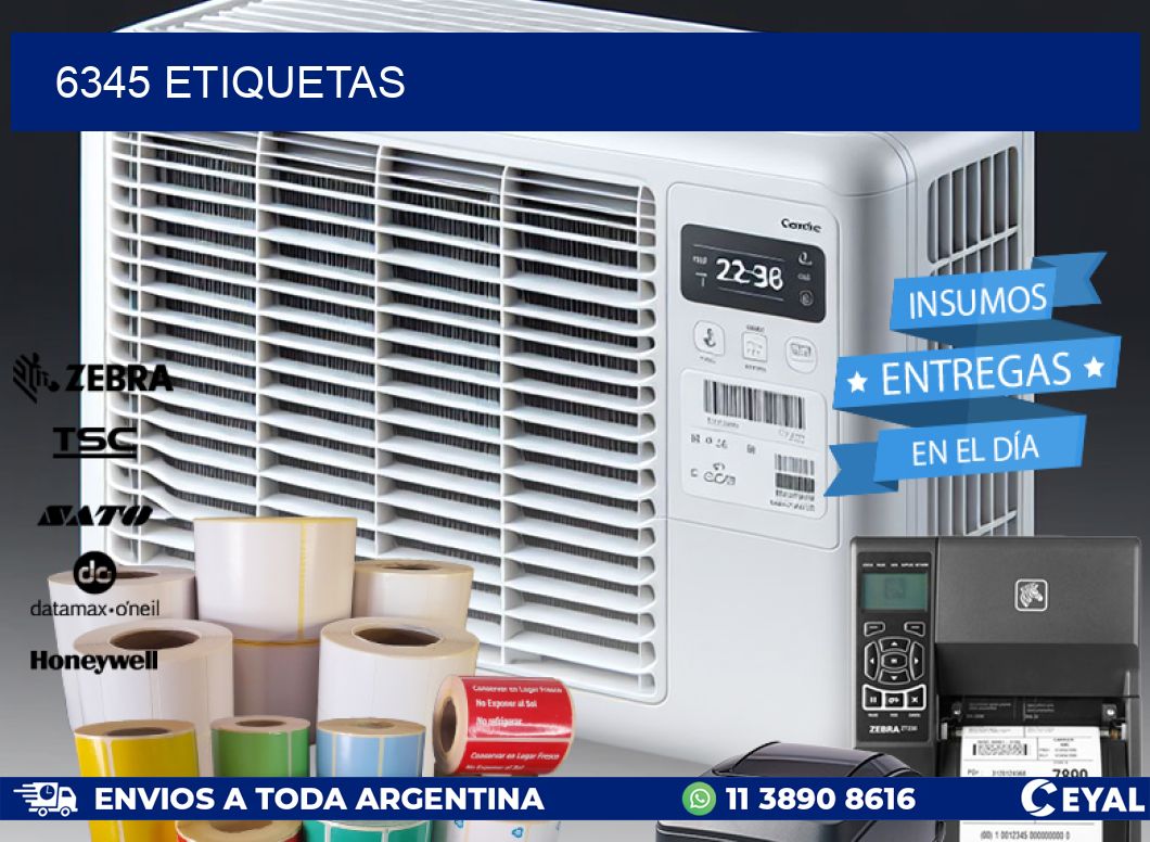 6345 ETIQUETAS