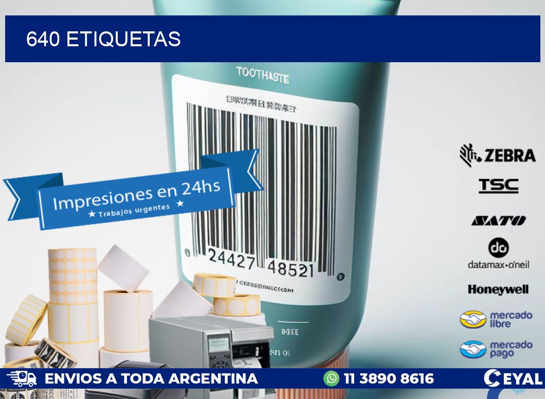 640 ETIQUETAS