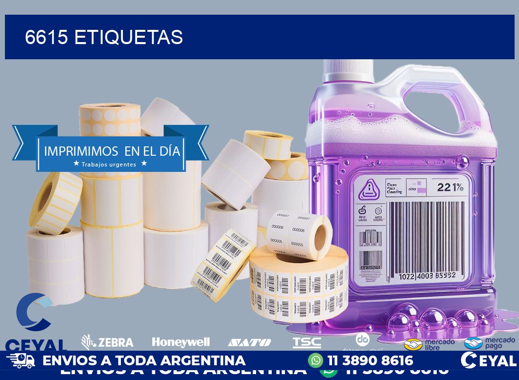 6615 ETIQUETAS