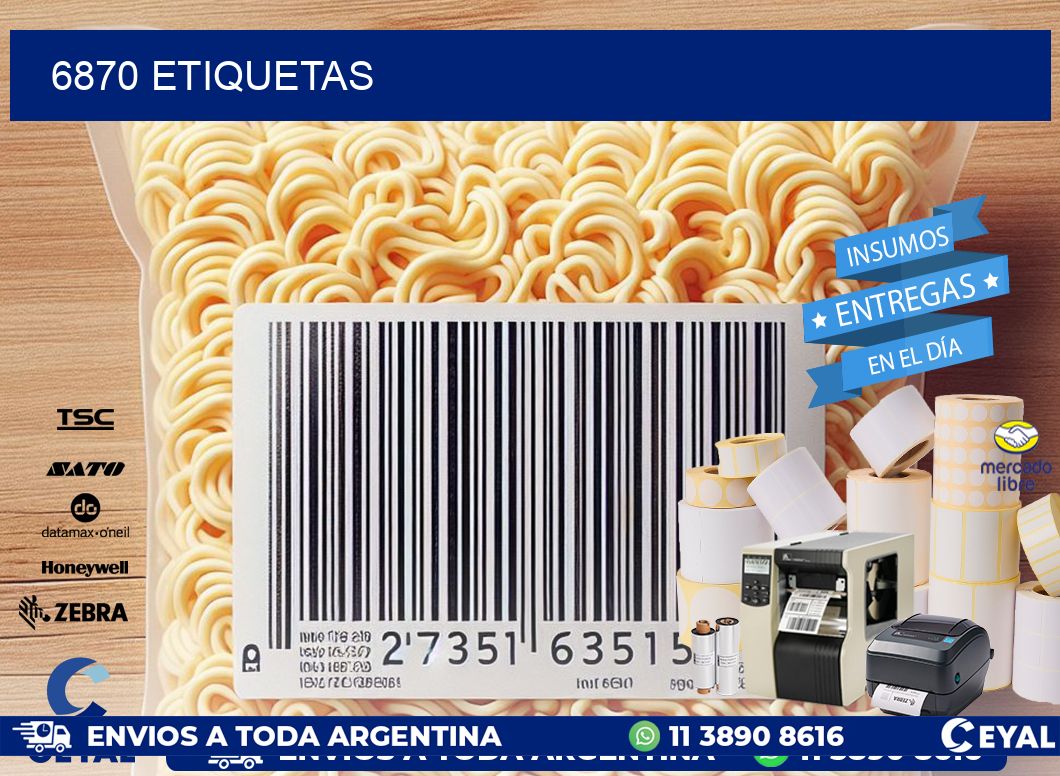 6870 ETIQUETAS