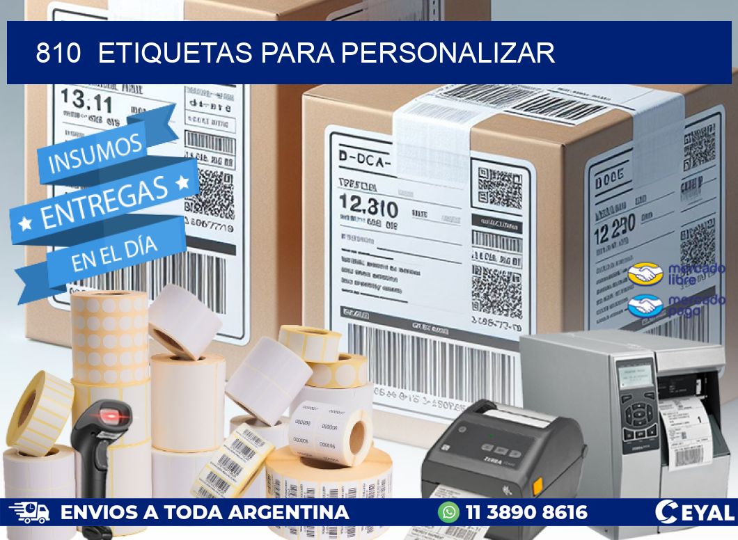 810  ETIQUETAS PARA PERSONALIZAR
