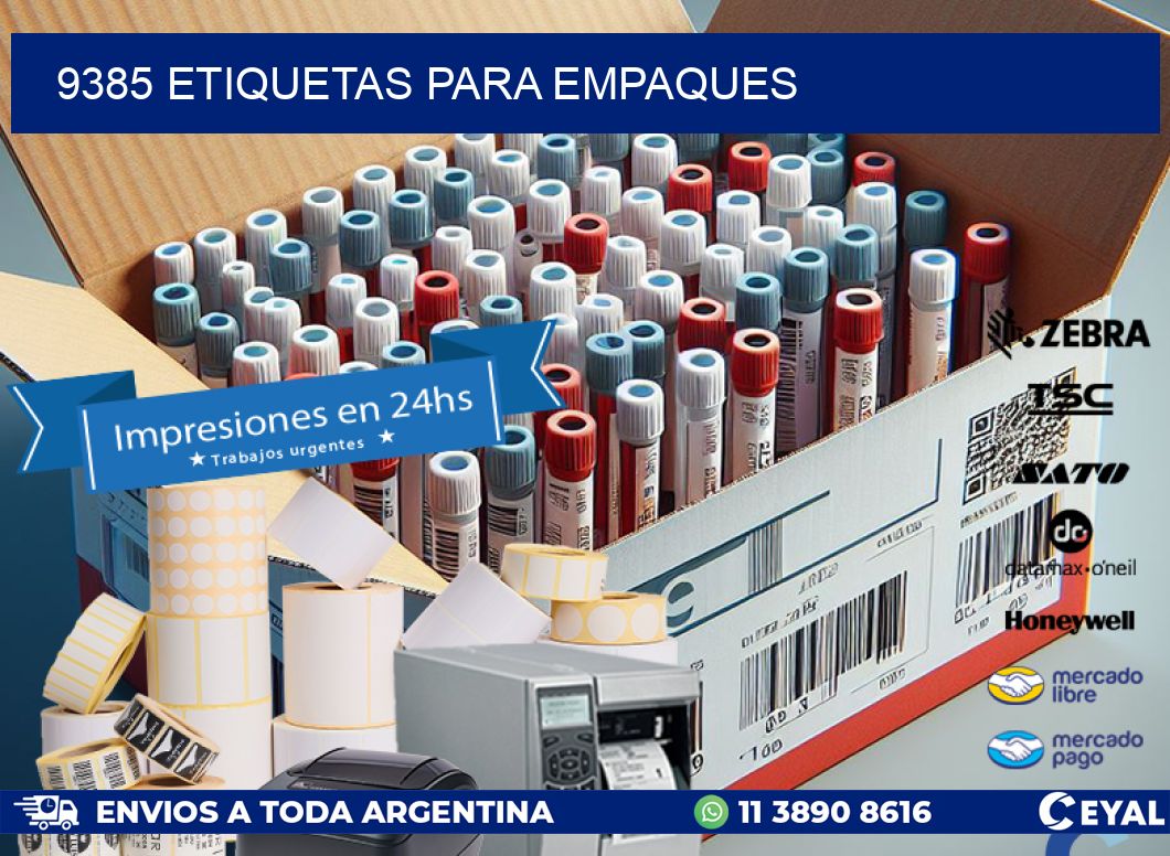 9385 ETIQUETAS PARA EMPAQUES