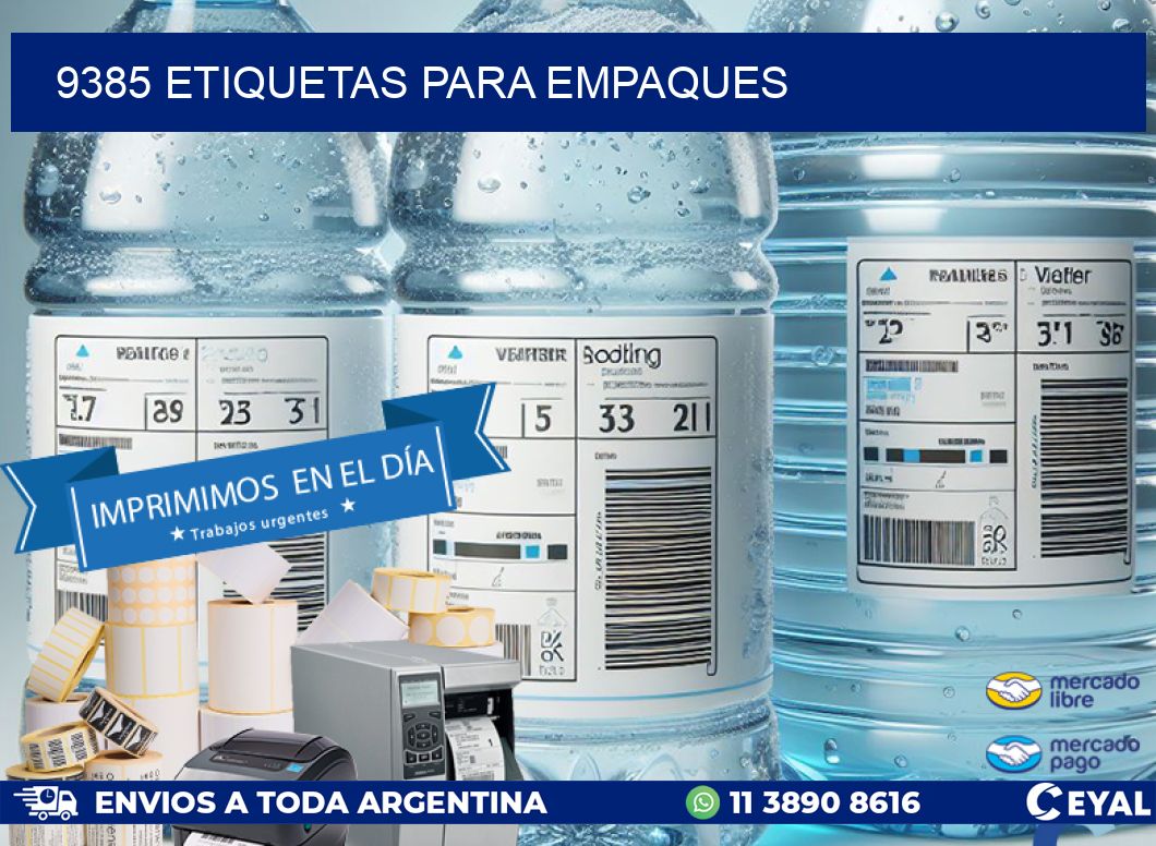9385 ETIQUETAS PARA EMPAQUES