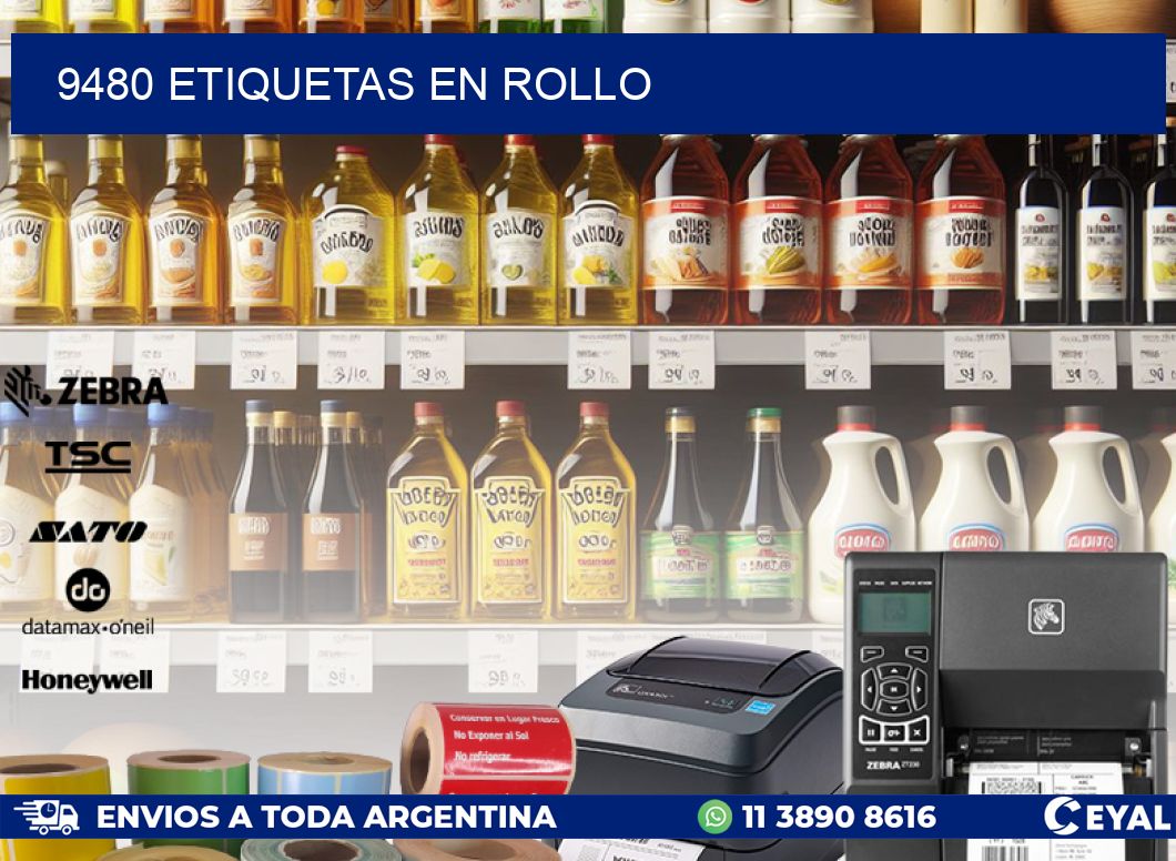 9480 ETIQUETAS EN ROLLO