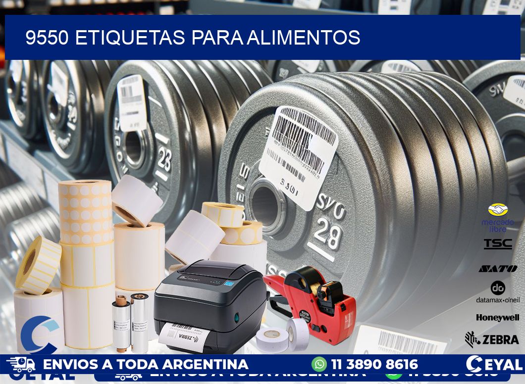 9550 ETIQUETAS PARA ALIMENTOS