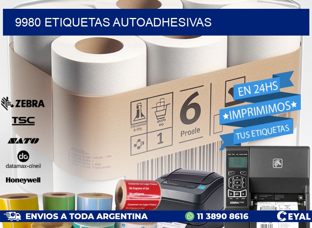 9980 ETIQUETAS AUTOADHESIVAS