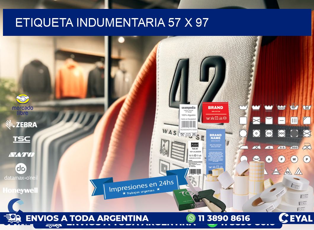 ETIQUETA INDUMENTARIA 57 x 97