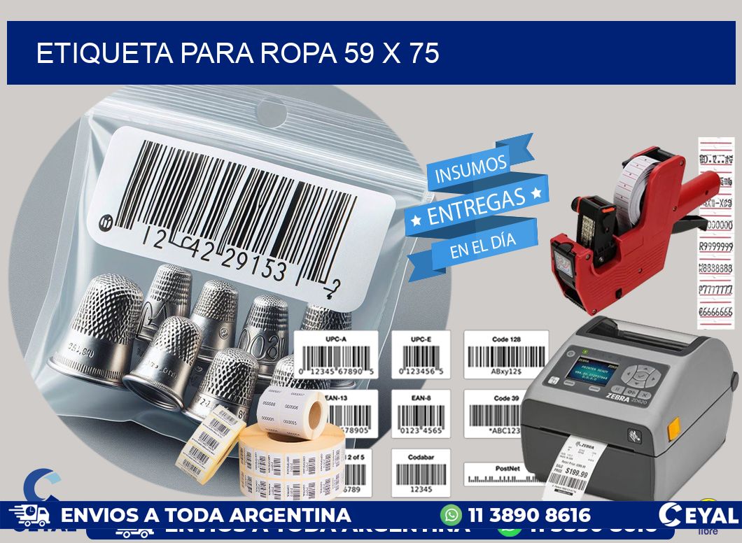 ETIQUETA PARA ROPA 59 x 75