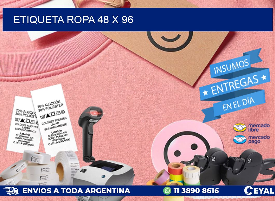 ETIQUETA ROPA 48 x 96