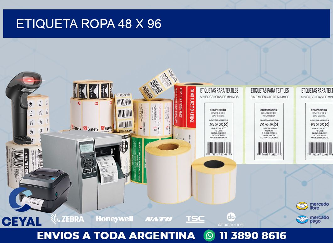 ETIQUETA ROPA 48 x 96