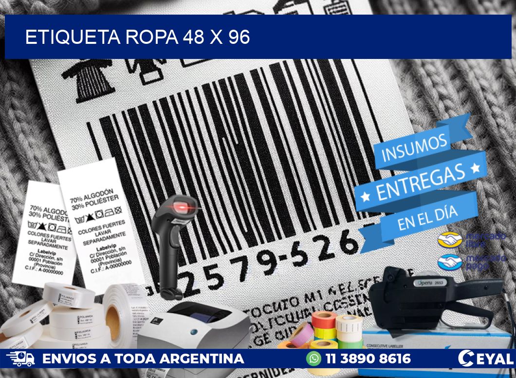ETIQUETA ROPA 48 x 96